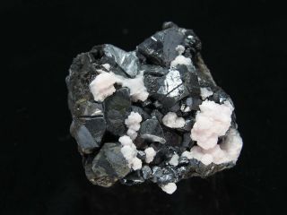 Alabandite Twin Crystal Cluster,  Uchucchacua Mine PERU 3