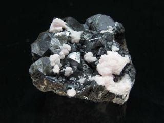 Alabandite Twin Crystal Cluster,  Uchucchacua Mine PERU 4