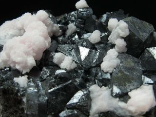 Alabandite Twin Crystal Cluster,  Uchucchacua Mine PERU 6