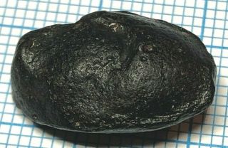 Australite 3: Australian tektite from meteorite impact,  Oval with S rim & wave 3