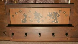 Rare Disney All Star Resort Movies Room Mickey Minnie Wall Coat Rack Shelf Prop
