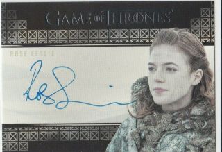 Game Of Thrones.  Rose Leslie As Ygritte Autograph Valyrian Steel