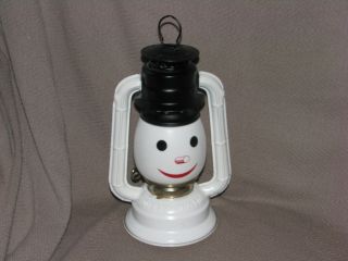 Vtg Dietz No.  50 Snowman Holiday Xmas Decorative Light Lantern