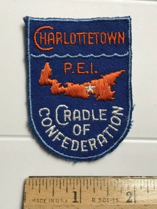 Charlottetown Prince Edward Island Pei Cradle Of Confederation Patch Badge