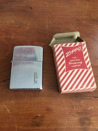 Vintage Zippo Lighter - Pat 2032695 - 5 Barrel - 16 Hole W/ Box