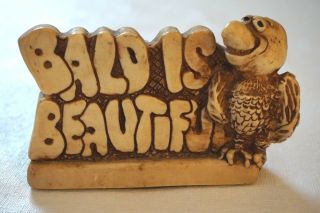Vintage Russ Berrie & Co Bald Is Figurine Bald Eagle Decor 1976