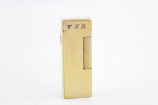 Vintage DUNHILL Gold Plate Cigarette LIGHTER (71g) 2