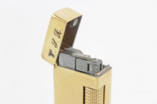 Vintage DUNHILL Gold Plate Cigarette LIGHTER (71g) 6