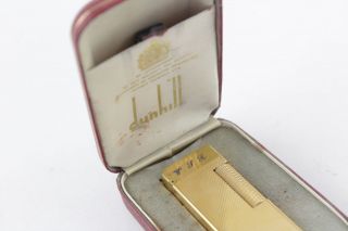 Vintage DUNHILL Gold Plate Cigarette LIGHTER (71g) 8