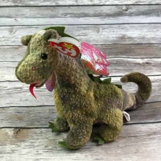 Ty Beanie Baby Scorch The Dragon Plush Vintage 1998 Tags Toy Animal