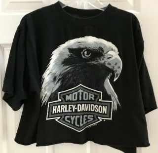 Vintage 1993 Harley Davidson Motorcycles Authentic Half Shirt Size L Unisex