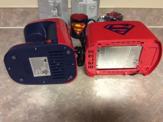 Superman 2 Slice Toaster and Coffee Maker with two coffee Mugs,  Par Select. 6
