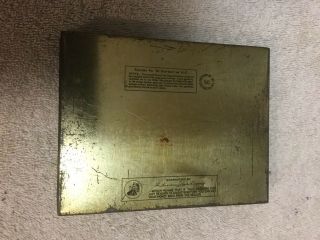 Vintage Lucky Strike Cigarette Metal Box 4