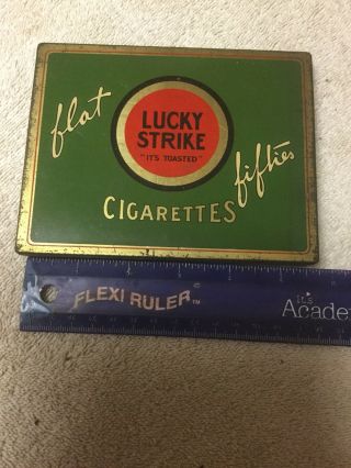 Vintage Lucky Strike Cigarette Metal Box 5