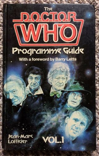 Doctor Who Programme Guide Vol 1 Wh Allen Hardback Book 1981 Jean - Marc Lofficier