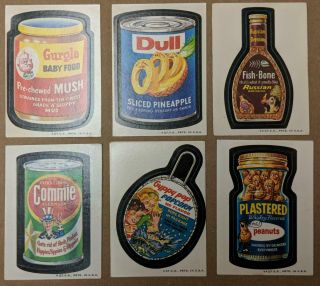 2nd Series Wacky Packages Complete Wb Set All 33 Stickers 1973