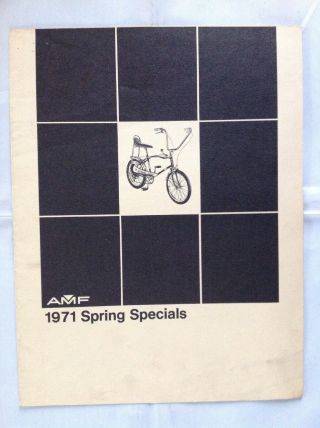 Dealers Vintage 1971 Amf Spring Specials Bicycle Brochure