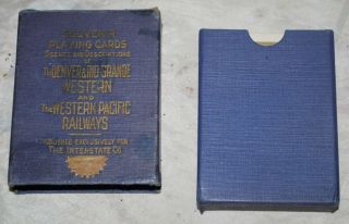 Antique Playing Cards Denver & Rio Grande Western & Western Pacific Railways