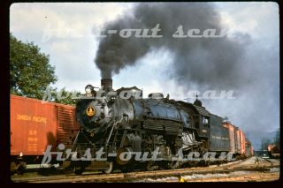 Duplicate Slide - Baltimore & Ohio B&o Steam 4507 Action At Moundsville Wv 1956