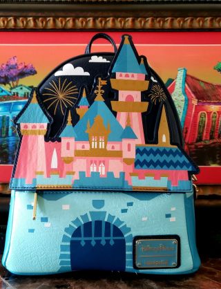 Loungefly Disney Parks Cinderella Castle Mini Backpack