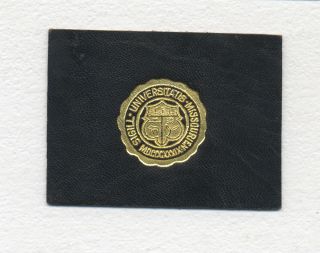 1912 Missouri University College Leather Tobacco Premium L - 20 Series