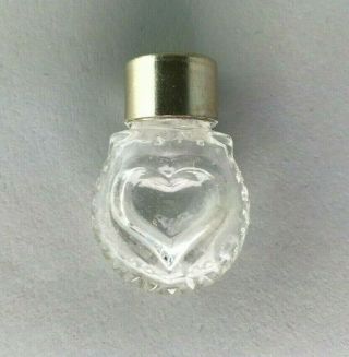 Vintage Nina Ricci Coeur Joie Lalique Mini Heart Miniature Perfume Bottle