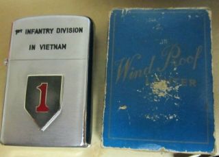First 1st Infantry Division Vietnam Cigarette Lighter
