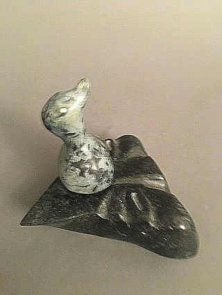 Inuit Art Eskimo Carving Sculpture Bird Spirit Taloyoak Maudie Ohu.  66262 1990 4