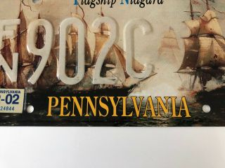 Rare Pennsylvania PA Flagship Niagara FN902C License Plate,  2002 6