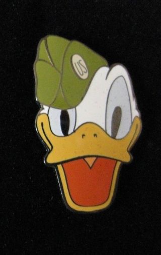 Disney Donald Duck Military Army Cap Hat Limited Edition Trader Pin Le 1934 Rare