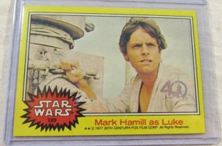2017 Star Wars 40th Anniversary Mark Hamill As Luke 189 Buyback