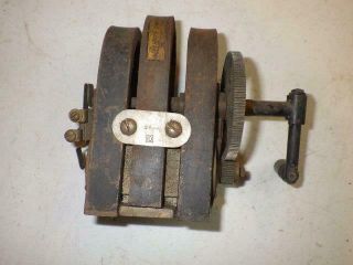 Antique Western Electric Wall Telephone Magneto 3 Bar Generator
