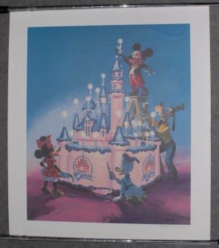 Disneyland 30th Anniversary Charles Boyer Signed And Numbered Lithograph Le