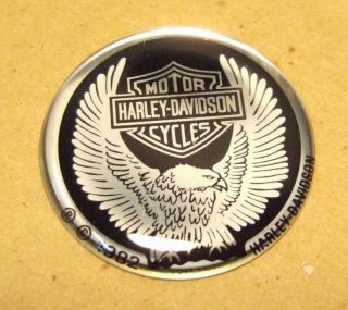 Nos Harley Davidson Emblem 1 - 3/8 " Great For A Belt Buckle With Adhesive Back