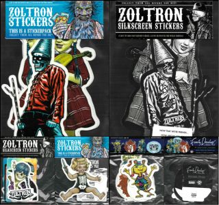 Zoltron (3) Sticker Packs (twins & Traveler,  Family Devalues,  2019 Sticker Pack)