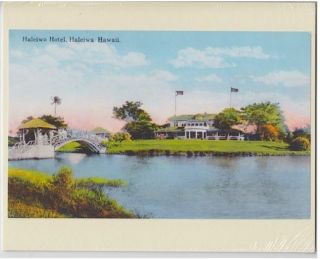 Historic Haleiwa Hotel 1900,  Oahu Hand Colored B&w Giclee Photo On 8x10 " Matt