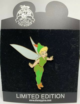 Disney Shopping Tinker Bell Dressed As Peter Pan Halloween Jumbo Pin Le 300