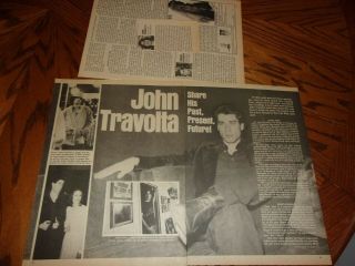John Travolta Vtg Layout Clipping 812