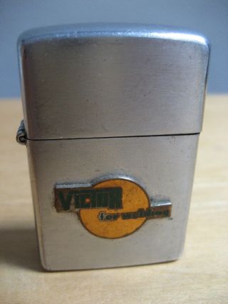 Vintage Kent Silver Lighter Japan Victor Welding