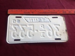 1960 Tennessee Truck License Plate 36 P/1 - 533 Lawrence County 2