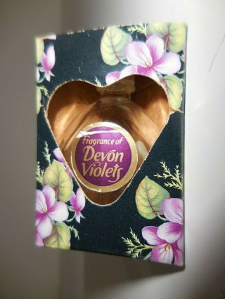 Vintage Devon Violets Perfume Bottle Made In England