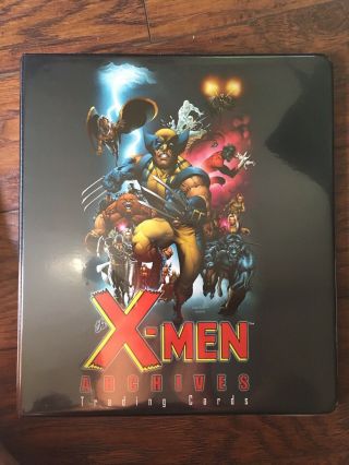 2009 Marvel X - Men Archives Comics Trading Card Full Set In Binder