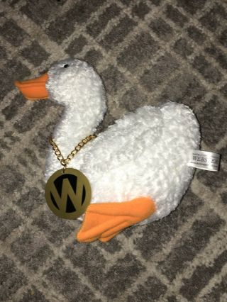 Rare David Copperfield ' s Webster Goose Duck White Beanbag Magic Plush Toy 3