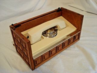 Vintage Western Electric Rotary Dial Telephone In Wood Box Executive