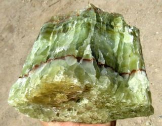 4.  86lb Gorgeous Emerald Green Calcite Crystal On Matrix Specimen - Mexico