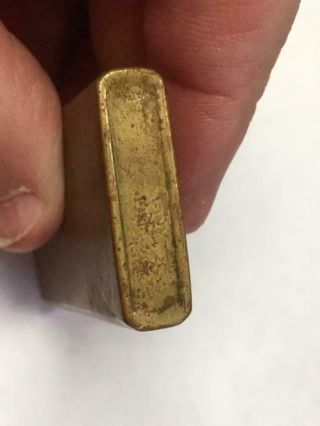 Vintage Unique USN US Navy Emblem Brass Lighter 5