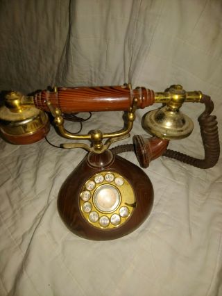 Vintage Ornate Rotary Telephone Antique Collector 