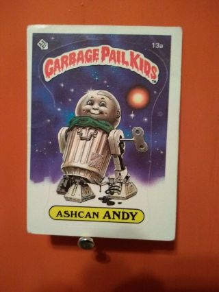 Vintage Garbage Pail Kids.  1985 Series 1 Ashcan Andy @13a
