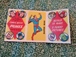 1966 Topps Comic Book Foldees - 26 Superman Justice League Dc