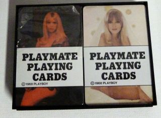 Vintage 1968 Playboy Playmate Bridge Set Ak - 0306 Cards 2 Decks